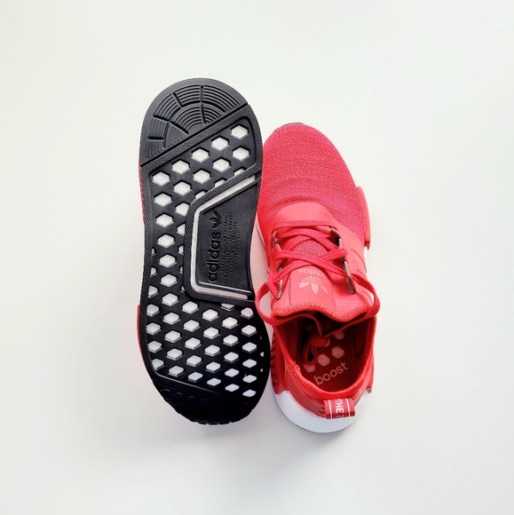 Adidas NMD R1 "Scarlet" Red/ White Men's 9 - Picture 5 of 6